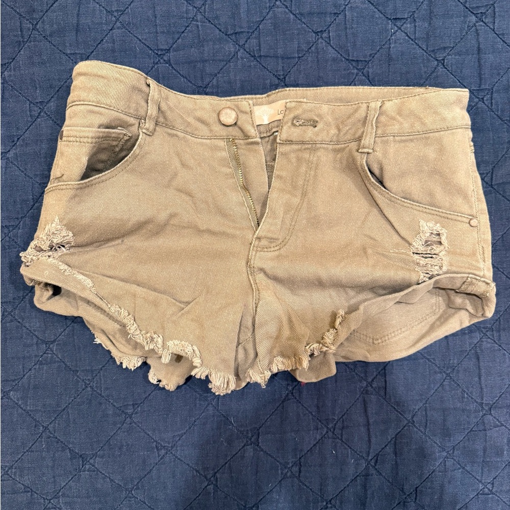 Love Tree Distressed Jean Shorts